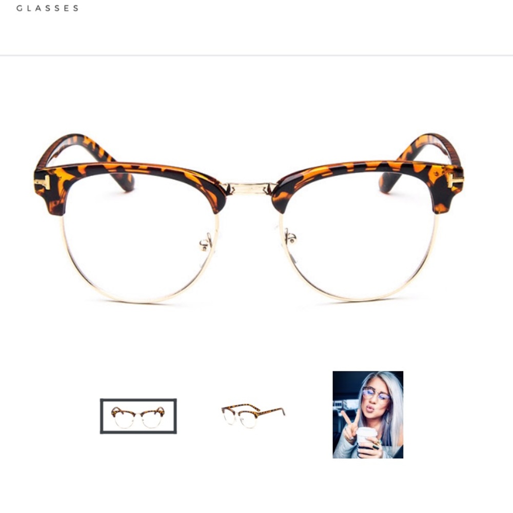 Lady boss blue light glasses